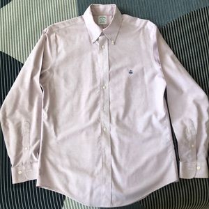 Brooks Brothers Lavender Oxford Shirt, Slim